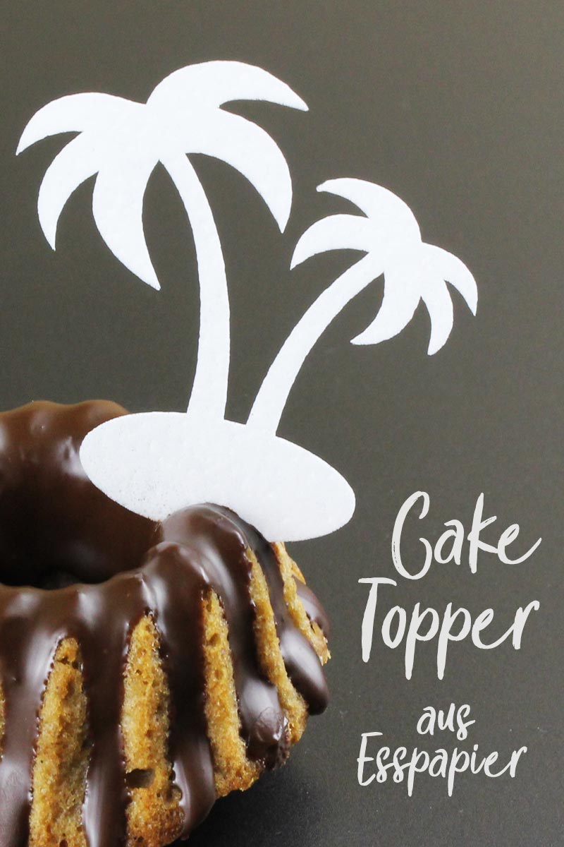 Cupcake Topper aus Esspapier selber machen