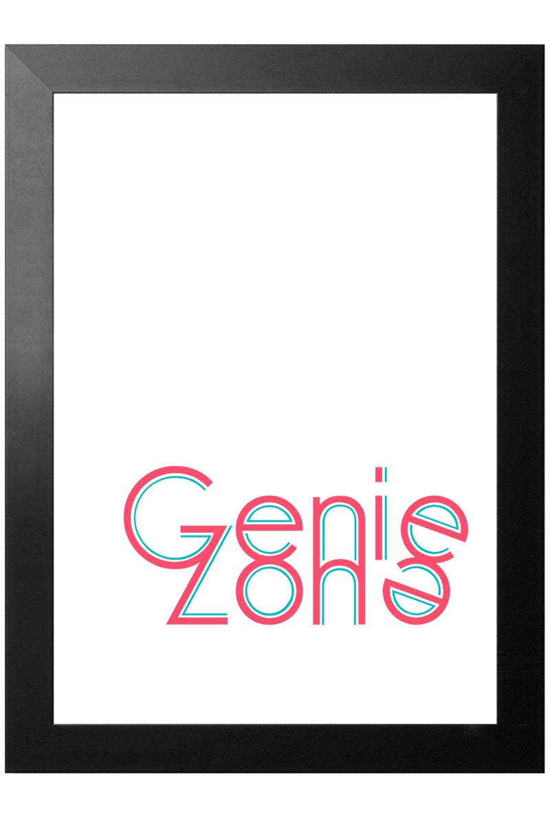 Free-Printable "GenieZone" - Download als DXF, SVG, PDF und JPG